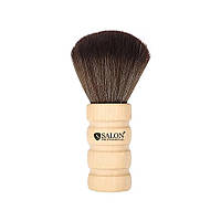 Щітка для змітання волосся Salon Professional на дерев'яній ручці натуральний ворс 0112 prof