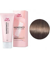 Краска для волос Wella Shinefinity 04/07 Средне-коричневый натуральный коричневый 60 мл prof