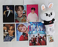 Набор Мінхо іграшка брелок картки к-поп игрушка стрей кидс Stray Kids Минхо Ли Ноу Lee Know