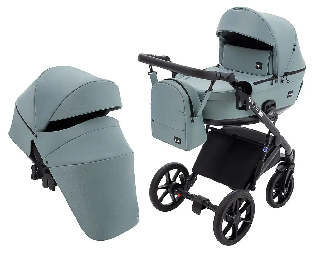 Коляска 2 в 1 Bair Kiwi Plus Soft BKP-028 нефрит