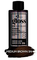 Демиперманентная краска для волос Id Hair Gloss 5N 5/0 средне коричневый 75 мл prof