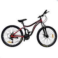 Гірський Велосипед TopRider 26 дюймів "910" Розмір рами 17 Червоний