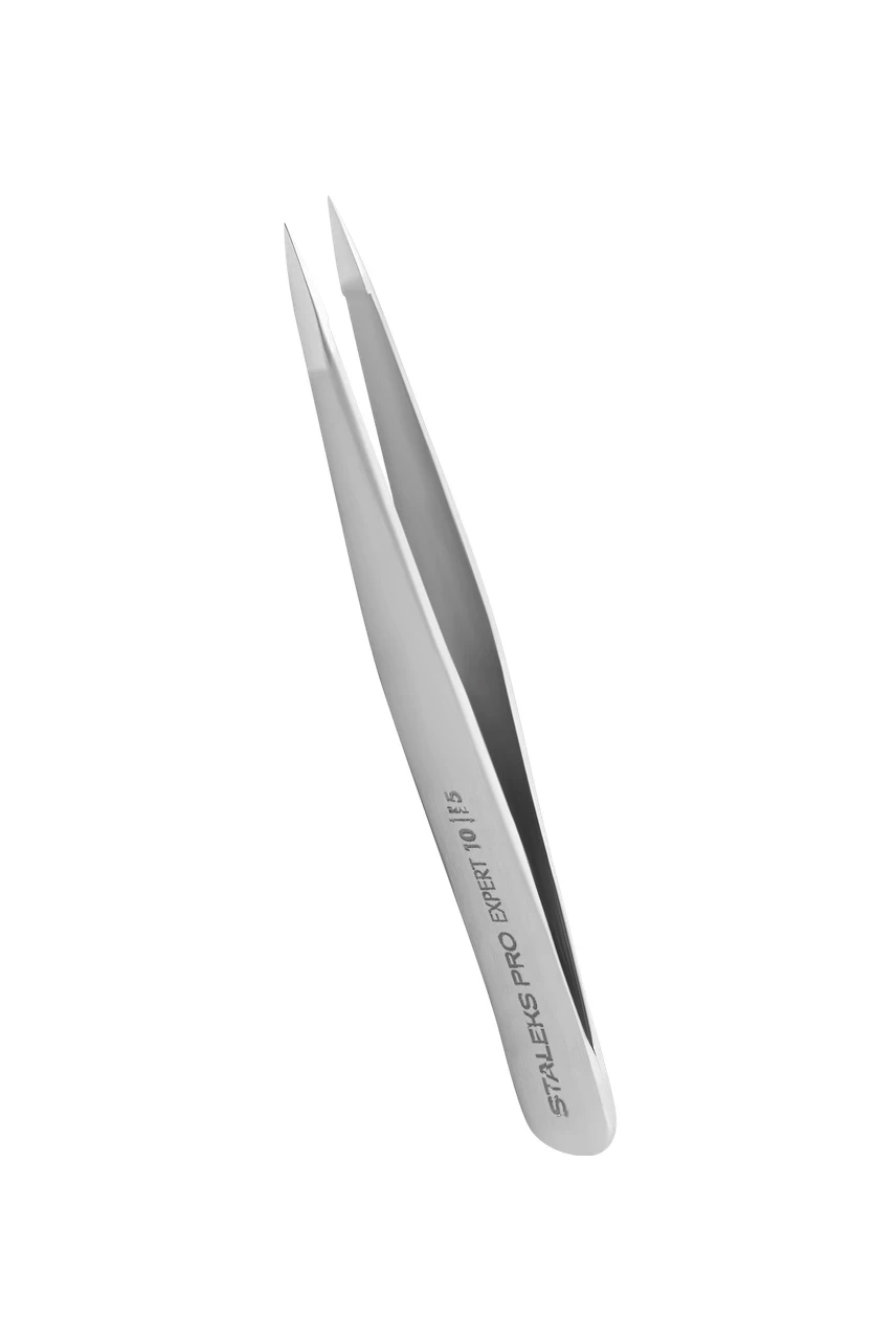 Пінцет для брів STALEKS PRO EXPERT TE-10/5 (точковий)