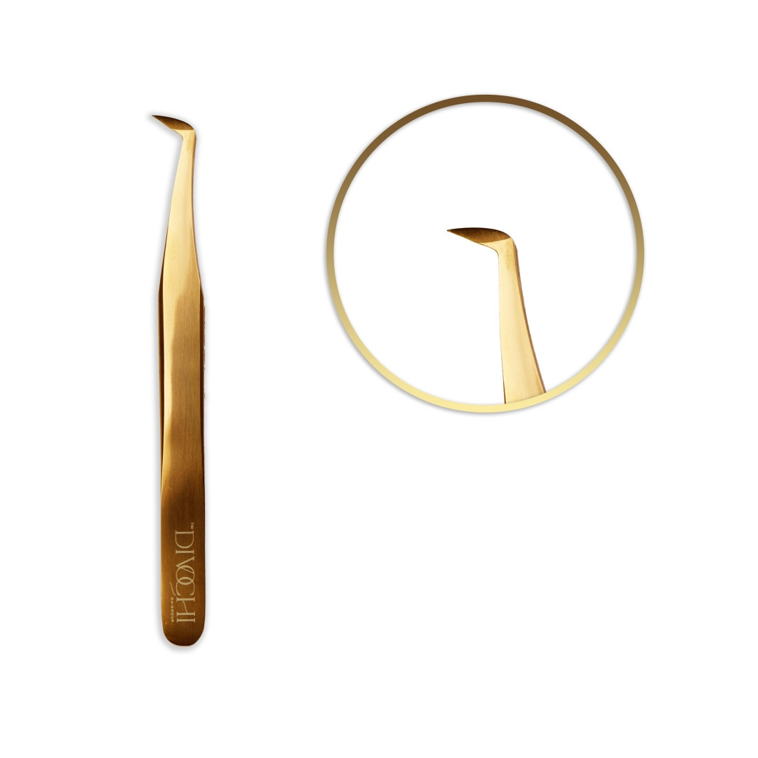 Пінцет круглий чобіток A GOLD DIVOCHI
