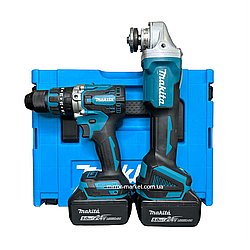 Набір акумуляторного інструменту Makita 2 в 1 24V/5A( Шуруповерт Makita DTW 485 + Болгарка Makita DGA 404 )