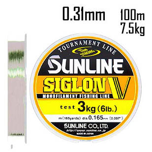 Волосінь Sunline Siglon V 100m 0.31mm 7.5kg