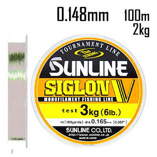 Волосінь Sunline Siglon V 100m 0.148mm 2kg