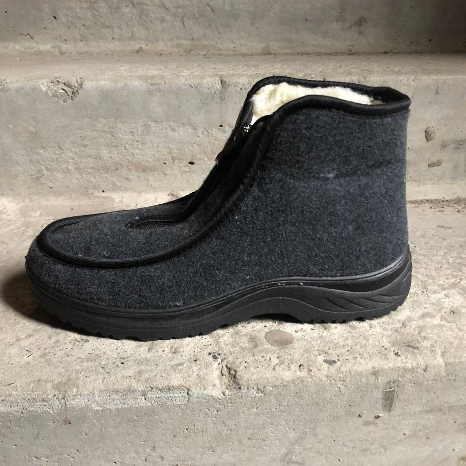 Зимові чоловічі черевики на хутрі Розмір 41, Бурки для дому, Черевики робочі, Робоче взуття EU-604 для чоловіків