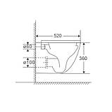 Унітаз підвісний Mixxus Premium Ellipse-0303-R Black 520x365x360mm, система змиву RIMLESS (MP6464), фото 6