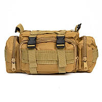 Сумка - подсумок тактическая поясная Tactical военная, сумка нагрудная с ремнем на плечо 5 JE-966 литров