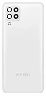 Задняя крышка для Samsung A22 (A225) белая + стекло камеры оригинал (Китай)