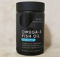 Sport Research Omega 3 Fish Oil Triple Strength 1250 mg 90 капсул омега 3 рыбий жир фиш оил