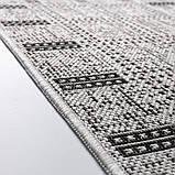 Безворсовий Килим на Гумовій основі на Кухню Kitchen 1924708 Світло- Сірий 67х200 см, фото 4