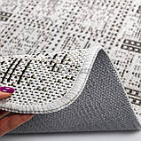 Безворсовий Килим на Гумовій основі на Кухню Kitchen 1924708 Світло- Сірий 67х200 см, фото 3