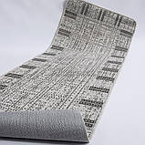 Безворсовий Килим на Гумовій основі на Кухню Kitchen 1924708 Світло- Сірий 67х200 см, фото 2