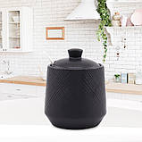 Цукорниця з ложкою Maestro MR-20001-09 Black, фото 2