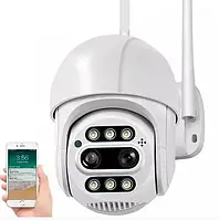 🔥Камера поворотна відеоспостереження 4к 5 мп WI-FI зовнішня вулична 8X ЗУМ ICSEE