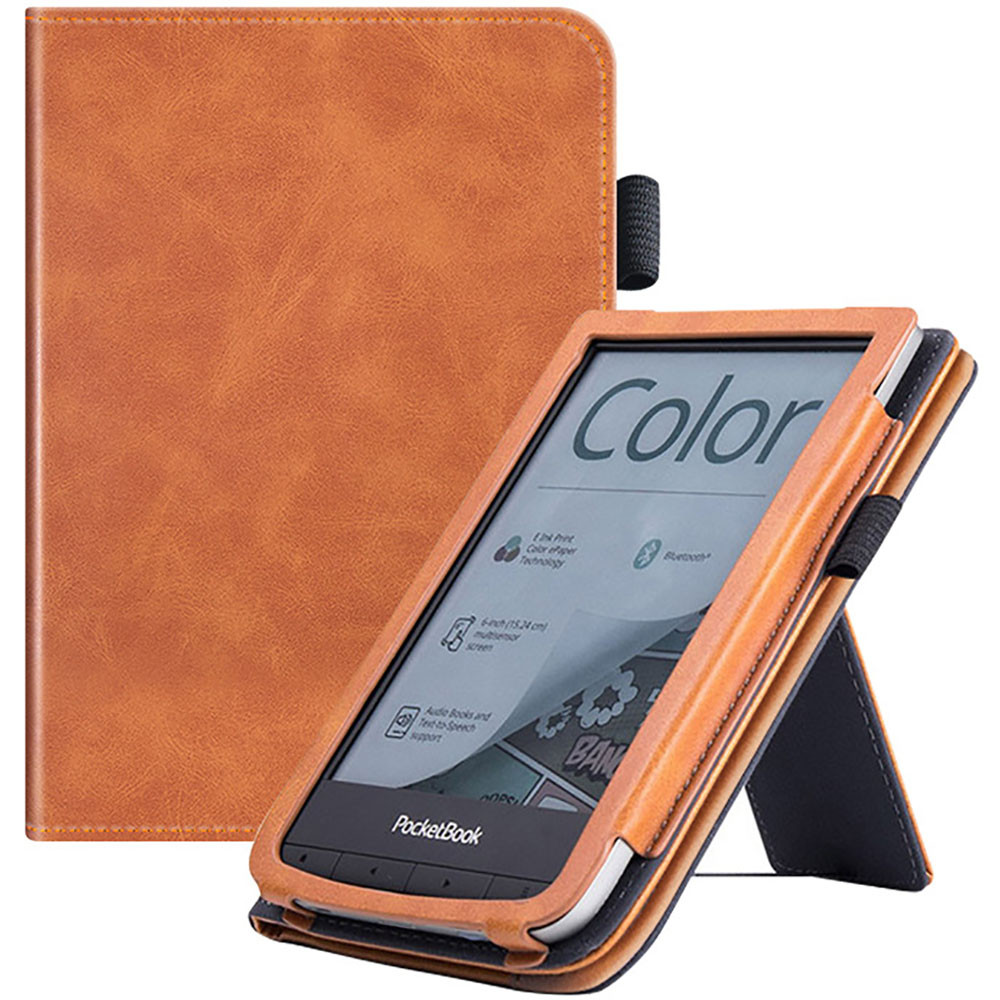Чохол для Pocketbook 618 / 616 / 617 / 627 / 632 / 606 / 628 / 633 Color Glaleo Vertical Leather Stand Brown