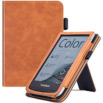 Чохол для Pocketbook 618 / 616 / 617 / 627 / 632 / 606 / 628 / 633 Color Glaleo Vertical Leather Stand Brown