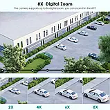 🔥Камера поворотна відеоспостереження 4к 5 мп WI-FI зовнішня вулична 8X ЗУМ ICSEE, фото 4