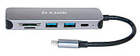 D-Link DUB-2325 USB-концентратор 2xUSB3.0, 1xUSB-TypeC, 1xSD, 1x-microSD, USB Type-C Купи И Tochka
