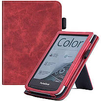 Чохол для Pocketbook 618 / 616 / 617 / 627 / 632 / 606 / 628 / 633 Color Glaleo Vertical Leather Stand Red