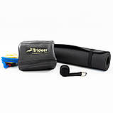 Килимок для йоги та фітнесу (каремат) + фітбол м'яч для фітнесу 65 см + ремінь для йоги OSPORT Set 95 (n-0125) Чорно-чорний, фото 2