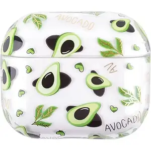 Чохол для навушників Infinity Plastic Case Apple AirPods Pro 2 Transparent Print 8 Avocado