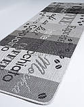 Килимок на Кухню на прогумованій основі Kitchen 1905208 Сірий 67х180 см, фото 4