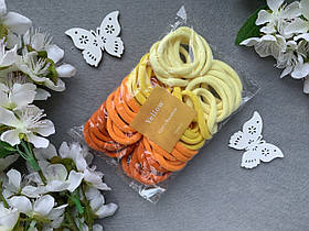 Гумка мікрофібра 4 см, 50 шт/пач. жовто-помаренчеві