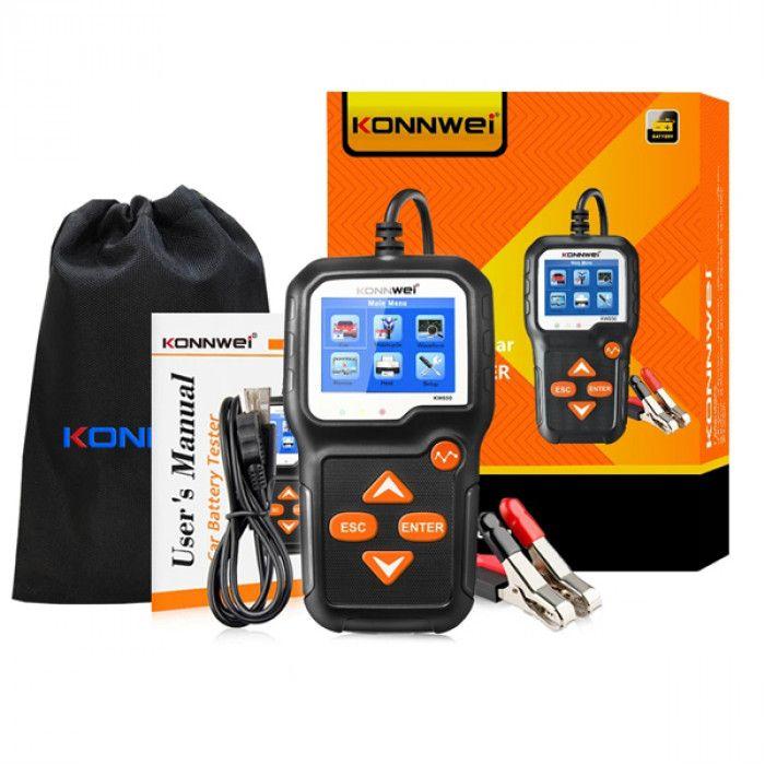Konnwei KW650 тестер АКБ та генератора, діагностика автомобільної батареї, фото 1