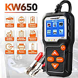 Konnwei KW650 тестер АКБ та генератора, діагностика автомобільної батареї, фото 3