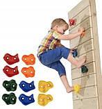 Набір зачепів 10 штук для скеледрома пластикові із кріпленнями Trizand 18533 Польща, фото 6