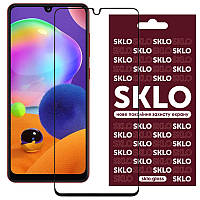 Защитное стекло SKLO 3D (full glue) для Samsung Galaxy A31 SND