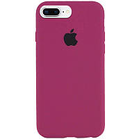Чехол Silicone Case Full Protective (AA) для Apple iPhone 7 plus / 8 plus (5.5") SND Бордовый / Maroon