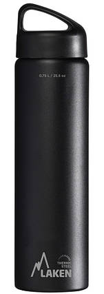Термопляшка Laken Classic Thermo, 750 мл (Black), фото 1