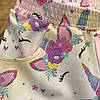Костюм для дівчинки футболка і шорти райдужні єдиноріжки Five Stars 10795-10804-104р, фото 7