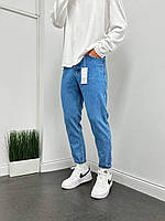 Летние хлопковые мужские джинсы Мом, Модные и стильные голубые джинсы для мужчин