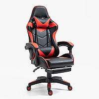 Геймерское кресло Virgo Vecotti GT Red с подставкой для ног, подушками и откидной спинкой до 120 кг