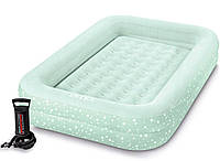 Intex 66810 (168 x 107 x 25см) Надувная кровать детская с бортиками и матрасом