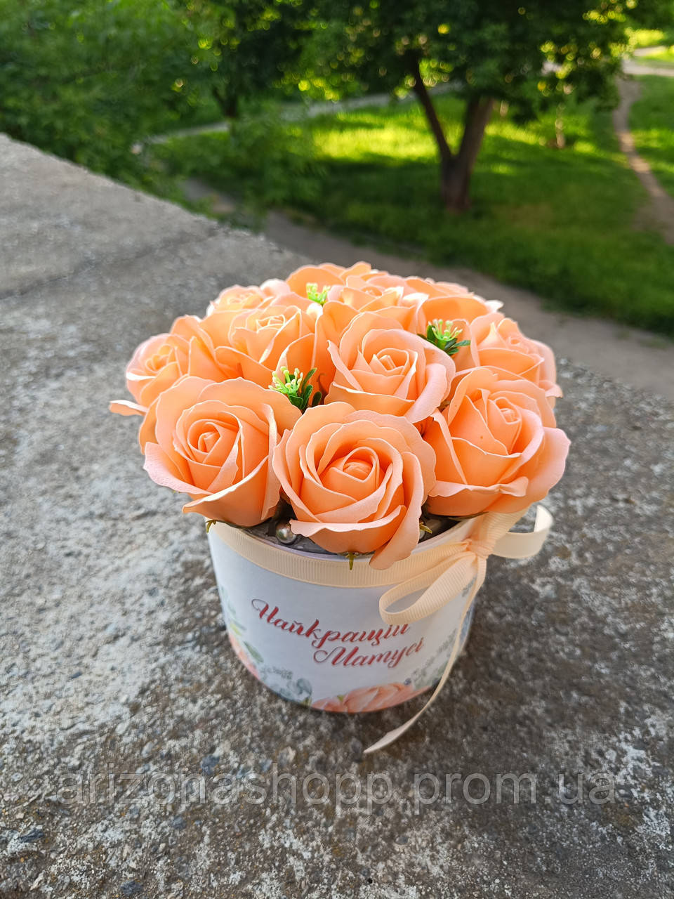 Подарунок мамі! Букет мильних троянд.Міні букет квітів для мами. Букет комплімент