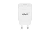 2E Набор Сетевое ЗУ Wall Charger Dual USB-A 2.4A+кабель USB-C White Купи И Tochka