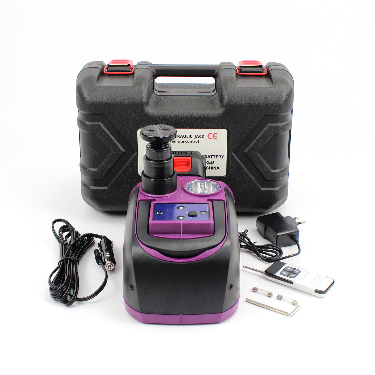 Купити Акумуляторний електрогідравлічний домкрат (12V, підйом 5т ...