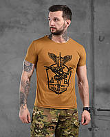 Тактическая футболка койот ДШВ потоотводящая, Военная футболка ДШВ койот coolmax Military Wars