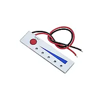 Індикатор рівня заряду, ємності літієвого акумулятора Li-Ion 18650 6S 25,2В світлодіодний 5 розрядний білий