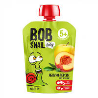 Детское пюре Bob Snail Улитка Боб Яблоко-персик 90 г (4820219343035)