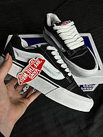 Vans knu skool black white, Мужские черные Кеды Vans Old Skool KNU, Кеды Vans Knu Skool Shoe демисезонные 42