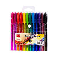 Набір ручок кулькових "Ellott" ET1194-12 Bambi 12 кольорів mn