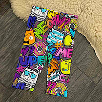 Костюм для дівчинки футболка і велосипедки котики wow Five Stars 10803-10805-110р, фото 3