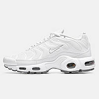 Кроссовки Nike TN Air Max Triple White, Женские кроссовки, Мужские кроссовки, Найк Еир Макс